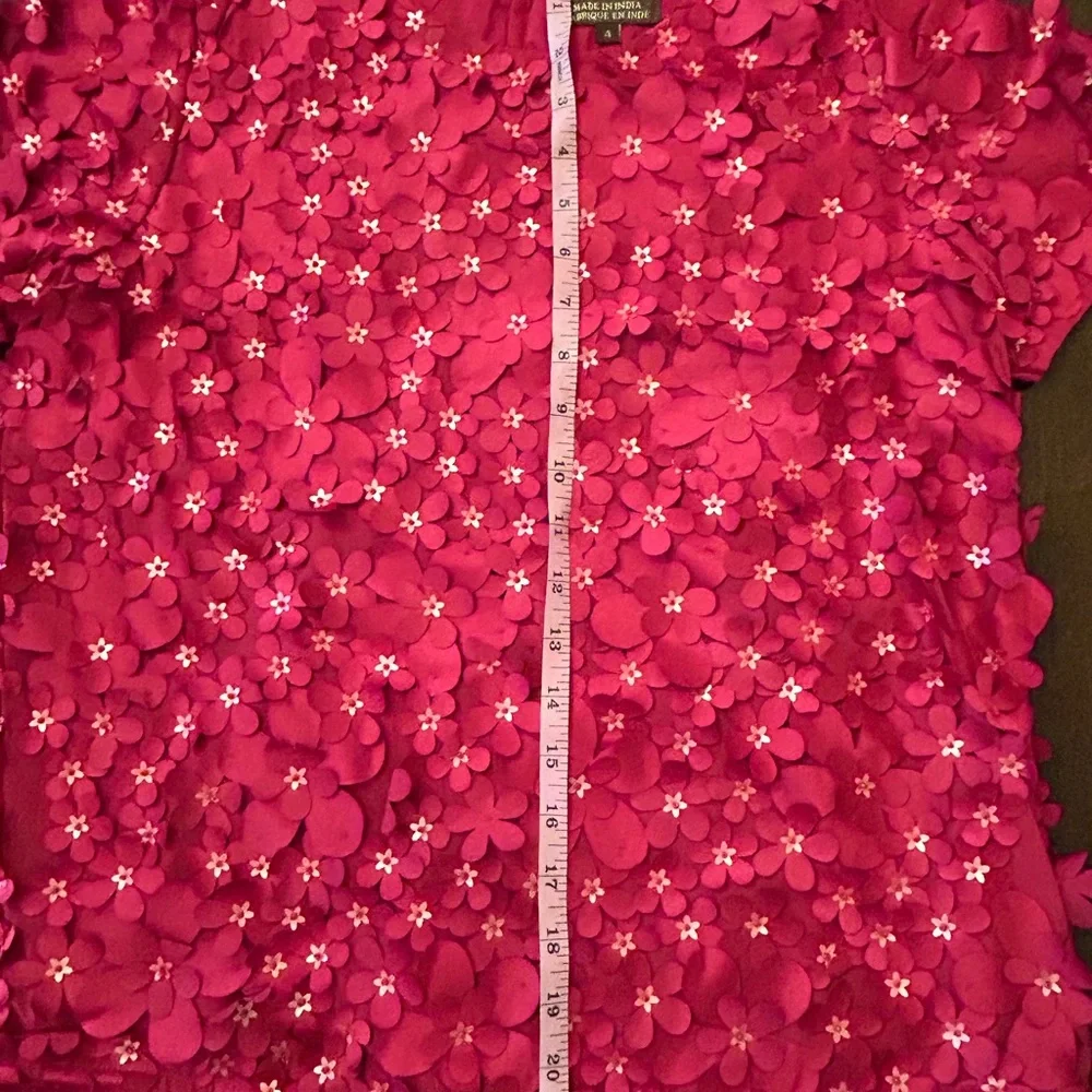 Varun Bahl Red Flower Top - Picture 9 of 12